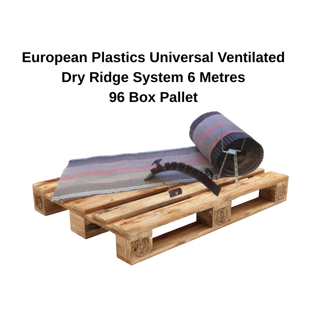 Xdry Ridge European Plastics Universal Ventilated Dry Ridge System - 6 Metres Pal ...